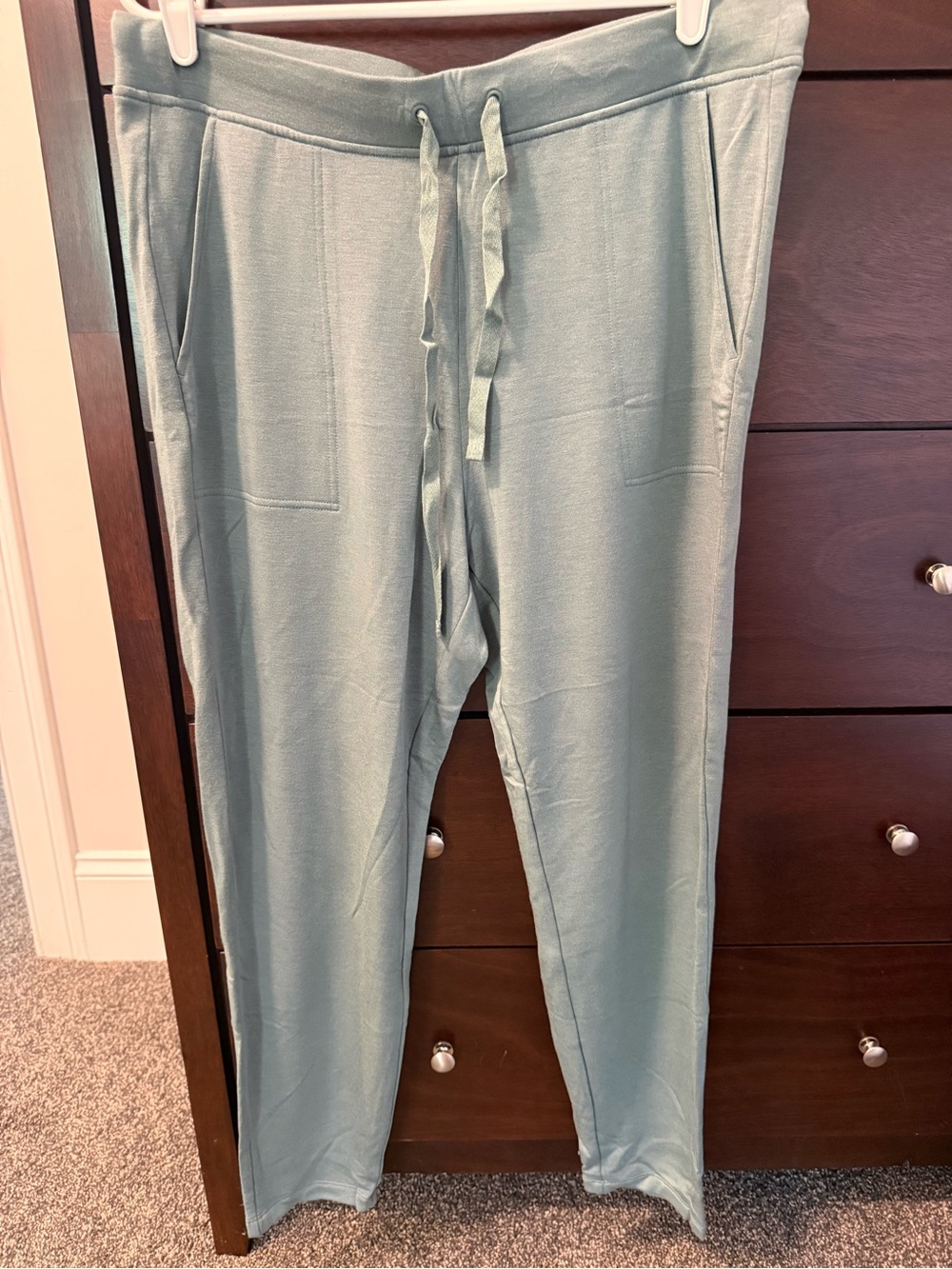 Lou & Grey Relaxed Drawstring Joggers - Sage Green